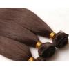 Luxury Silky Straight Peruvian Dark Brown #2 Virgin Human Hair Extensions #4 small image