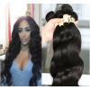 8A Virgin Brazilian/Peruvian Human Hair Extensions 18&#034;x4 Bundles/400g Body Wave #1 small image