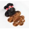 Luxury Body Wave Peruvian Auburn #30 Ombre Virgin Human Hair Extensions #2 small image