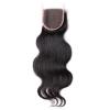 100% Virgin unprocessed Peruvian Human hair Top Lace closure  4&#034;*4&#034; free part 7A #3 small image