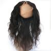 Free Part Peruvian Virgin Hair 360 Lace Frontal Closure with 2Bundles Body Wave