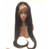 24 inch Peruvian Glueless Virgin Hair Straight Wig