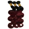 Black Rose Hair Two Tone Ombre Hair Extensions Weaves 7A Peruvian Virgin Hair... #3 small image