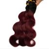 Black Rose Hair Two Tone Ombre Hair Extensions Weaves 7A Peruvian Virgin Hair... #5 small image
