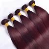 Luxury Peruvian Silky Straight Burgundy Red #99J Virgin Human Hair Extensions #2 small image