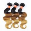 Luxury Peruvian Blonde #1B/4/27 Ombre Body Wave Virgin Human Hair Extensions #2 small image