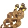 Luxury Body Wave Peruvian Light Brown #8 Virgin Human 7A Hair Extensions Weave #3 small image