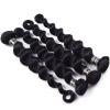 Luxury Jet Black #1 Loose Wave Peruvian Virgin Human Hair Extensions 7A Wavy #3 small image
