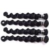 Luxury Jet Black #1 Loose Wave Peruvian Virgin Human Hair Extensions 7A Wavy #4 small image