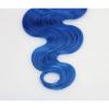 Luxury Dark Roots Blue Body Wave Peruvian Ombre Virgin Human Hair Extensions #4 small image