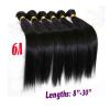 High Grade Brazilian&amp;Peruvian Real Virgin Remy Human Hair 100g Weave Extensions #2 small image
