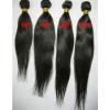 High Grade Brazilian&amp;Peruvian Real Virgin Remy Human Hair 100g Weave Extensions #4 small image
