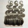 Luxury Body Wave Peruvian Dark Roots Grey Lace Frontal 13x4 Virgin Hair 7A #5 small image