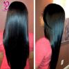 400g/4bundles Silky Straight Human Hair Weave Weft 100% Virgin Peruvian Hair #1 small image