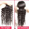 7A Peruvian Virgin Human Hair Deep Wave Curly 4*4 Lace Closure with 3 Bundles #4 small image