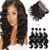 13*4 Lace Frontal Closure with 4Bundles Peruvian Virgin Hair Body Wave Full Head #1 small image