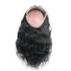 100% Peruvian Virgin Human Hair 360 Lace Frontal Closures Wavy Lace Band Frontal