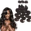 100% Peruvian Human Virgin Hair Extensions Weave Body Wave 2 Bundles/100g all #1 small image