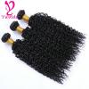 THICK 7A 300g Kinky Curly 3 Bundles Peruvian Virgin Human Hair Weave Weft #4 small image