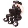 150g/3 Bundles Peruvian Body Wave Virgin Human Hair Weave Extensions Black #4 small image