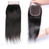 4&#034;x4&#034; Peruvian 8A Virgin Remy Human Hair Unprocessed Silk Straight Lace Closure #1 small image