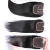 4&#034;x4&#034; Peruvian 8A Virgin Remy Human Hair Unprocessed Silk Straight Lace Closure #3 small image
