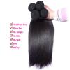 Peruvian Straight Virgin Hair Weft 4 Bundles 200g with Lace Frontal Closure DHL #3 small image