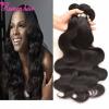 3 bundles 300g Brazilian Peruvian Human Hair Weaves Virgin Body Wave Hair Weft #1 small image