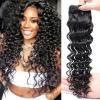 Deep Wave 7A Peruvian Virgin Human Hair Weft Weave Extension Natural Color 100g
