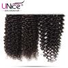 3 Bundles With 4*4 Lace Closure UNice 8A Virgin Peruvian Curly Human Hair Weft #4 small image