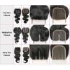 Peruvian Body Wave 4*4 1PC Lace Closure with 3 Bundles Human Virgin Hair Weave #2 small image