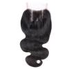 Peruvian Body Wave 4*4 1PC Lace Closure with 3 Bundles Human Virgin Hair Weave #4 small image