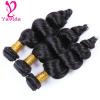 Cheap 7A Virgin Peruvian Loose Wave Human Hair Extensions 3 Bundles Weave 300g #1 small image
