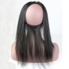 360 Lace Band Frontal Back Closure Peruvian Virgin Human Hair Straight 22x4inch #3 small image