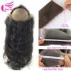 Newest 360 Lace Band Frontal Closure Body Wave Peruvian Virgin Remy Human Hair #3 small image
