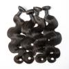 4 bundles/400g 6A Virgin Peruvian Body wave Real Human Hair Extension Weave,1b #1 small image
