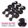 8A Peruvian Virgin Hair 2 THICKER Bundles Hair with 1pc Lace Frontal Body Wavy #3 small image