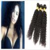 7A Peruvian Virgin Human Hair Wefts Kinky Curly Hair Extensions 300G 18&#034;+20&#034;+22&#034;