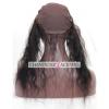 7A Virgin 360 Lace Band Frontal Wave Peruvian Remy Human Hair Lace Front Closure