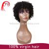 Brazilian Virgin Human Hair Full Lace Short Afro Wigs For Black Women