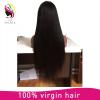 Cheap Straight Glueless lace front human hair wigs #2 small image