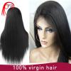 Unprocessed front lace virgin brazilian human hair lace front wig