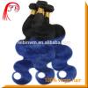 wholesale ombre human hair extension body wave fashion 1b blue hair
