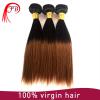 Straight cheap virgin extension wholesale two tone colored #1B/30 ombre color hair extensions