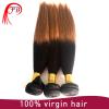 High quality grade 7a unprocessed hair two tone straight hair virgin ombre hair extension
