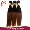 ombre hair extension two tone straight hair weft remy human