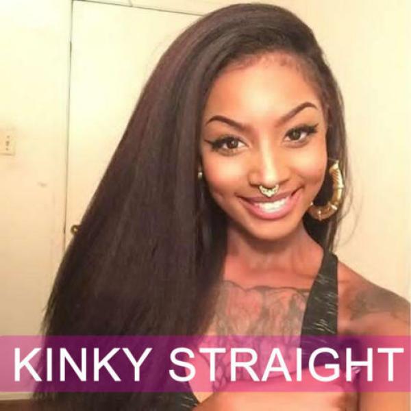 3Bundle 150G Kinky Straight Hair Yaki Human Hair Extension Brazilian Virgin Hair #1 image