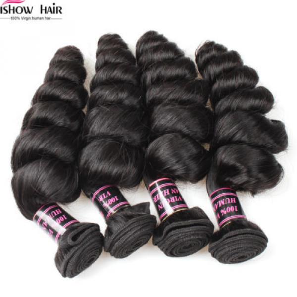 1/3/4 Bundle Virgin Brazilian Human Hair Weave Loose Wave Hair Extensions Weft #3 image