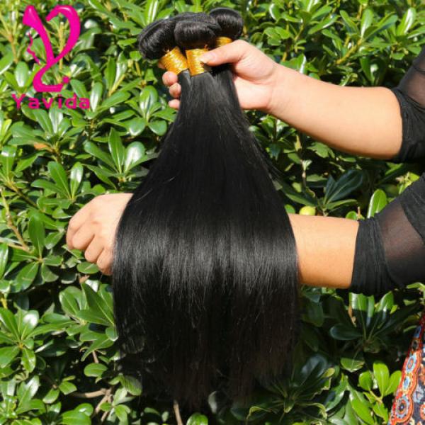 7A Virgin Brazilian Straight Human Hair Weaving Weft Extension 3 Bundle 300g #2 image