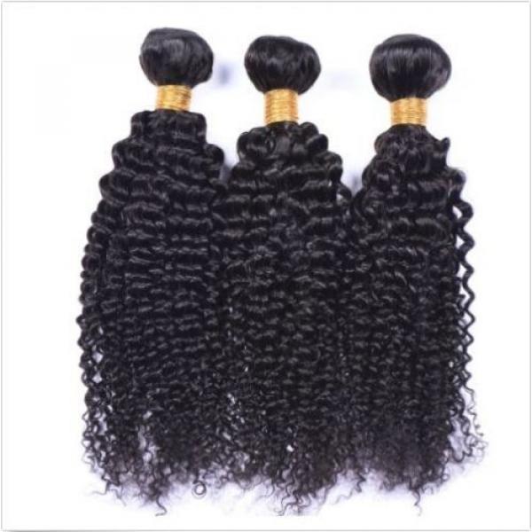 Brazilian Curly Virgin Hair Weave 3bundles/150g Unprocessed Human Hair Extension #2 image